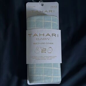 Tahari Baby Multi-Use Cover in Blue and White